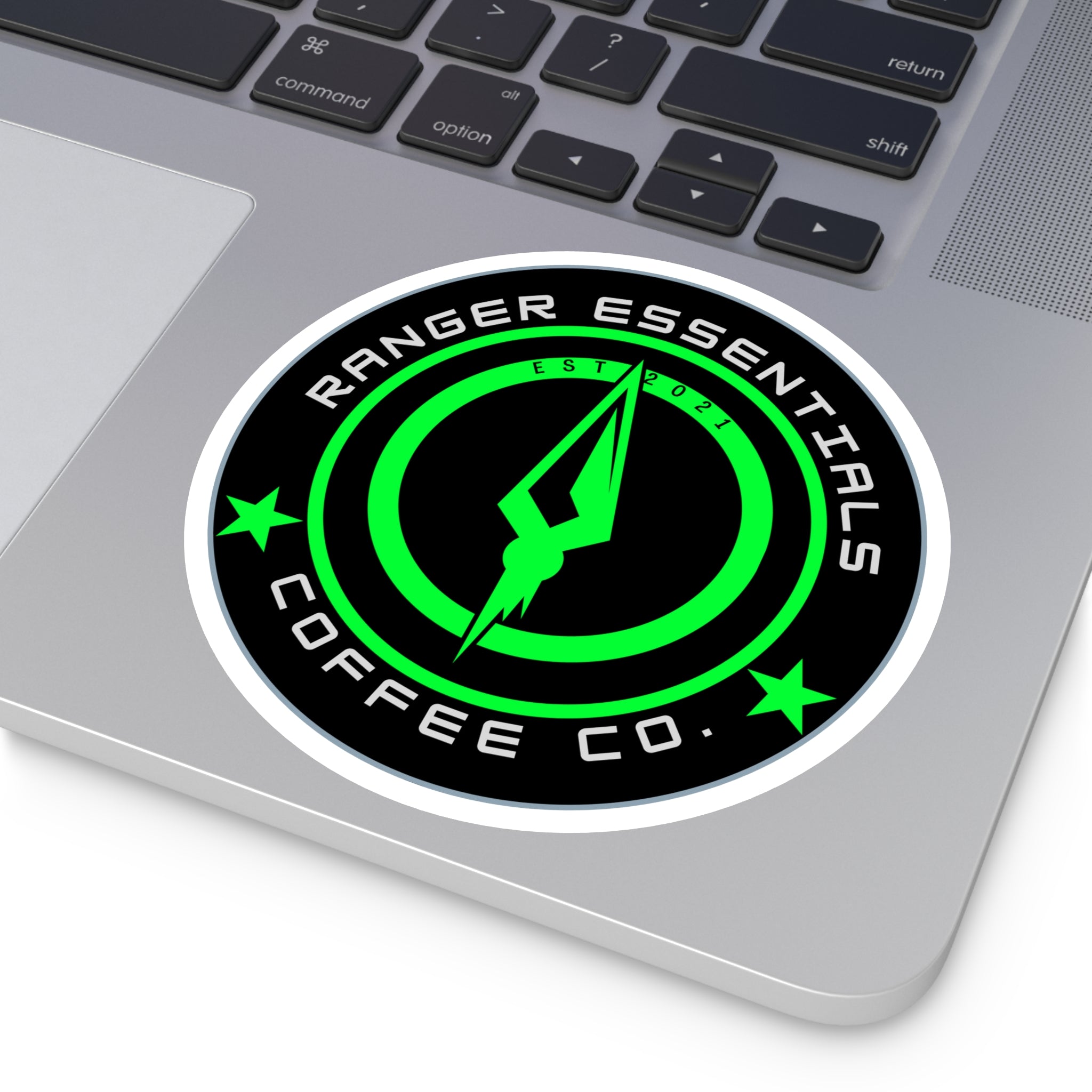 RECC Round Stickers, Indoor\Outdoor (Green Tip of the Speer Logo)