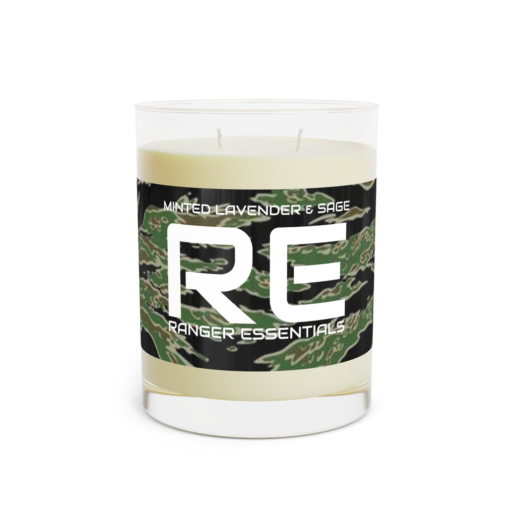 RECC Tiger Camo Scented Candle - Full Glass, 11oz