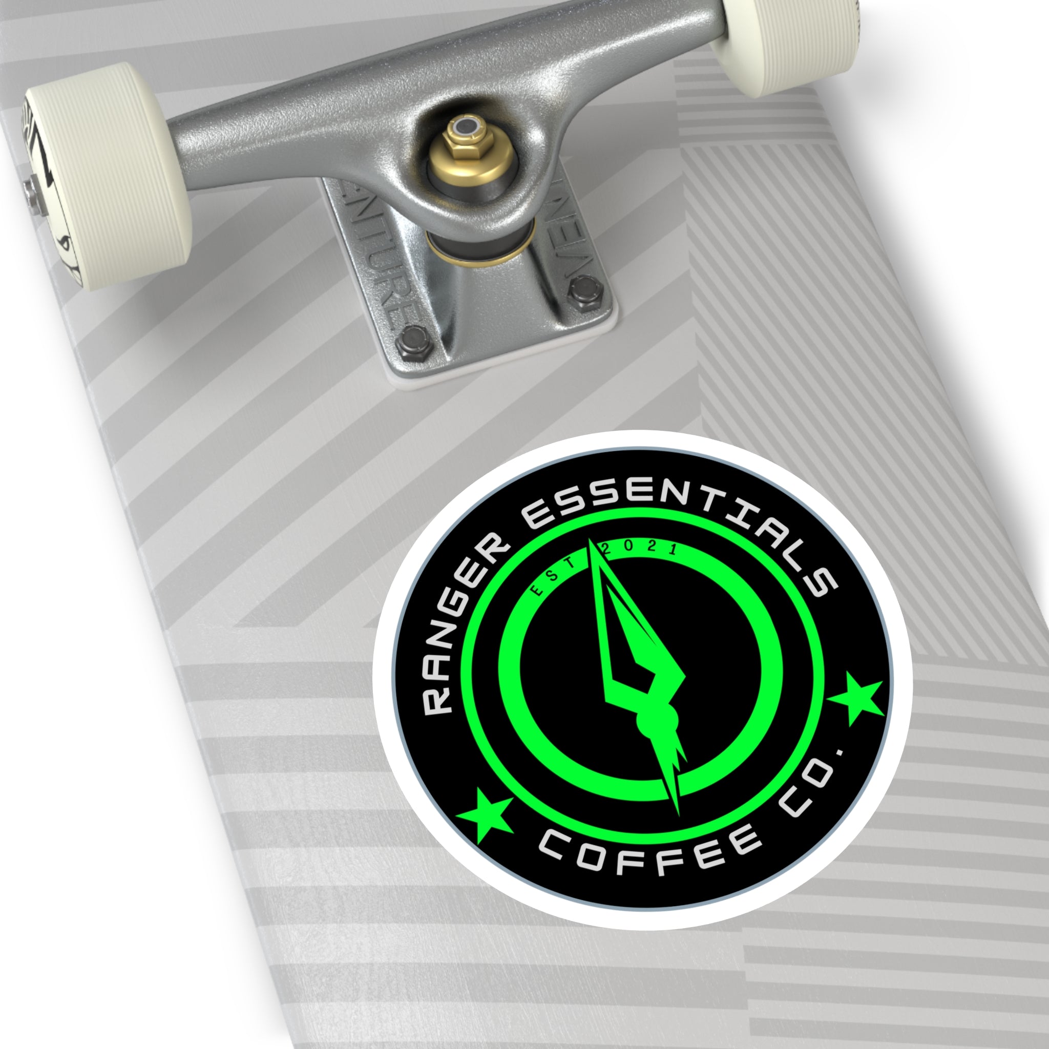 RECC Round Stickers, Indoor\Outdoor (Green Tip of the Speer Logo)