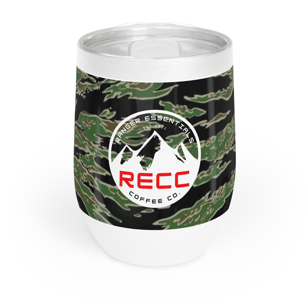 RECC Tiger Camo Chill Wine Tumbler