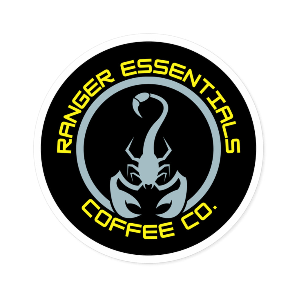 RECC Round Stickers, Indoor\Outdoor (Scorpion Logo w Yellow Text)