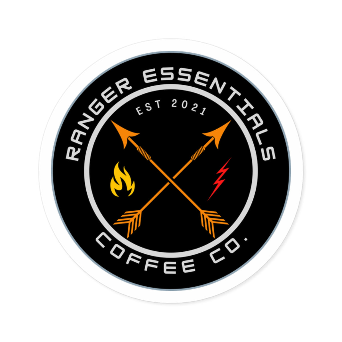 RECC Round Stickers, Indoor\Outdoor (Cross Arrows logo) – Ranger ...