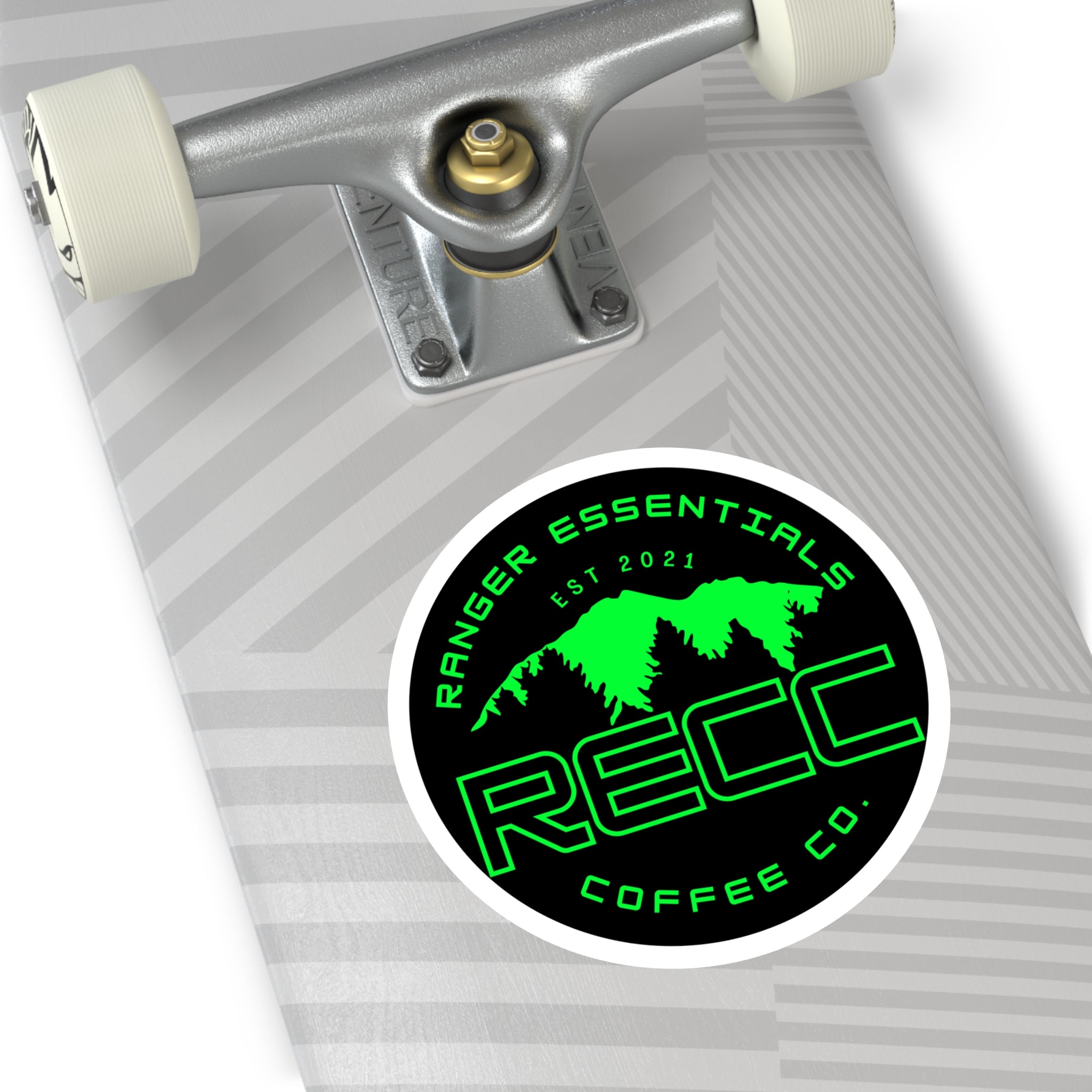 RECC Round Stickers, Indoor\Outdoor (Green Mountain Logo)