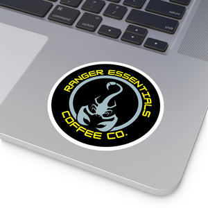 RECC Round Stickers, Indoor\Outdoor (Scorpion Logo w Yellow Text)