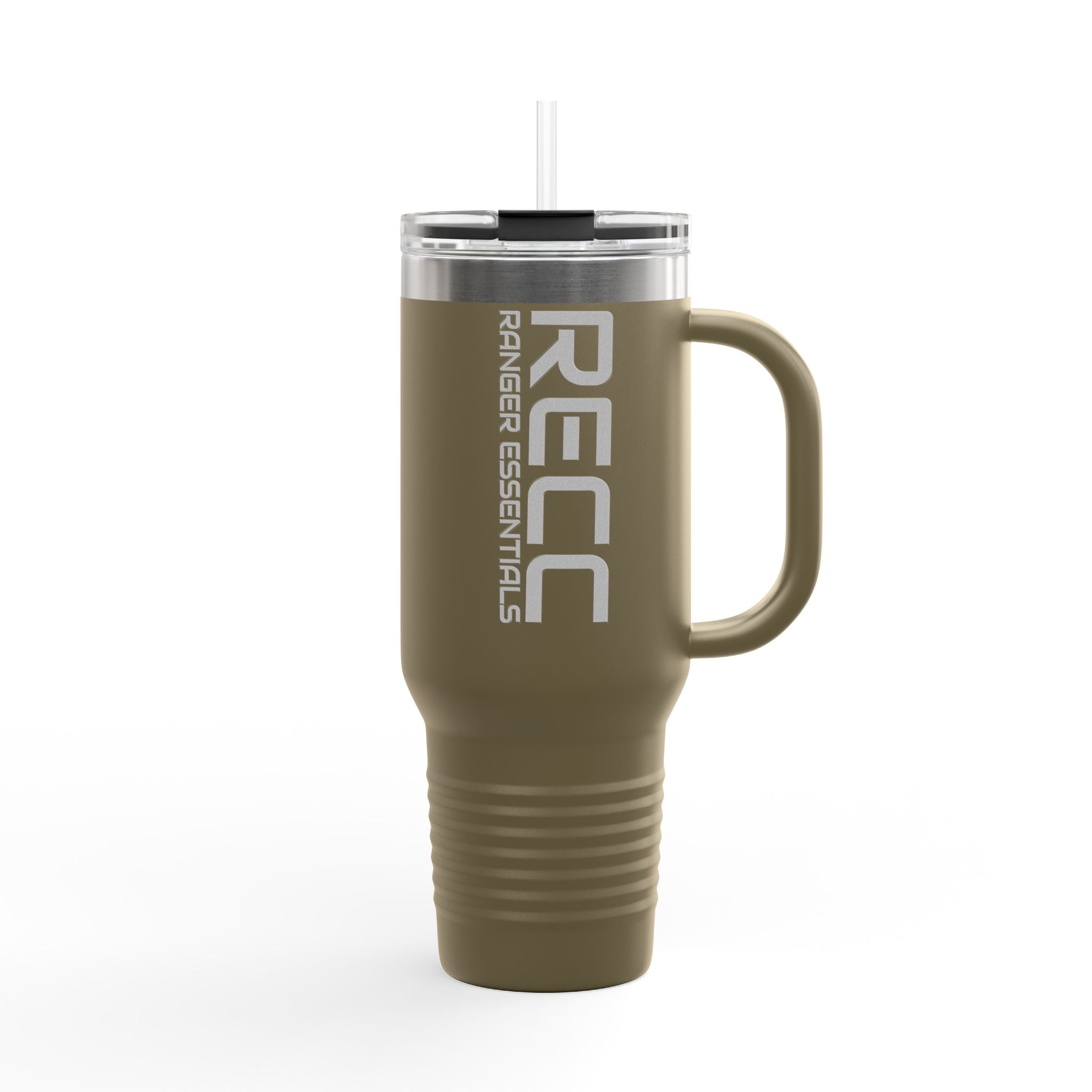 RECC Insulated Travel Mug, 40oz (Grey Text)