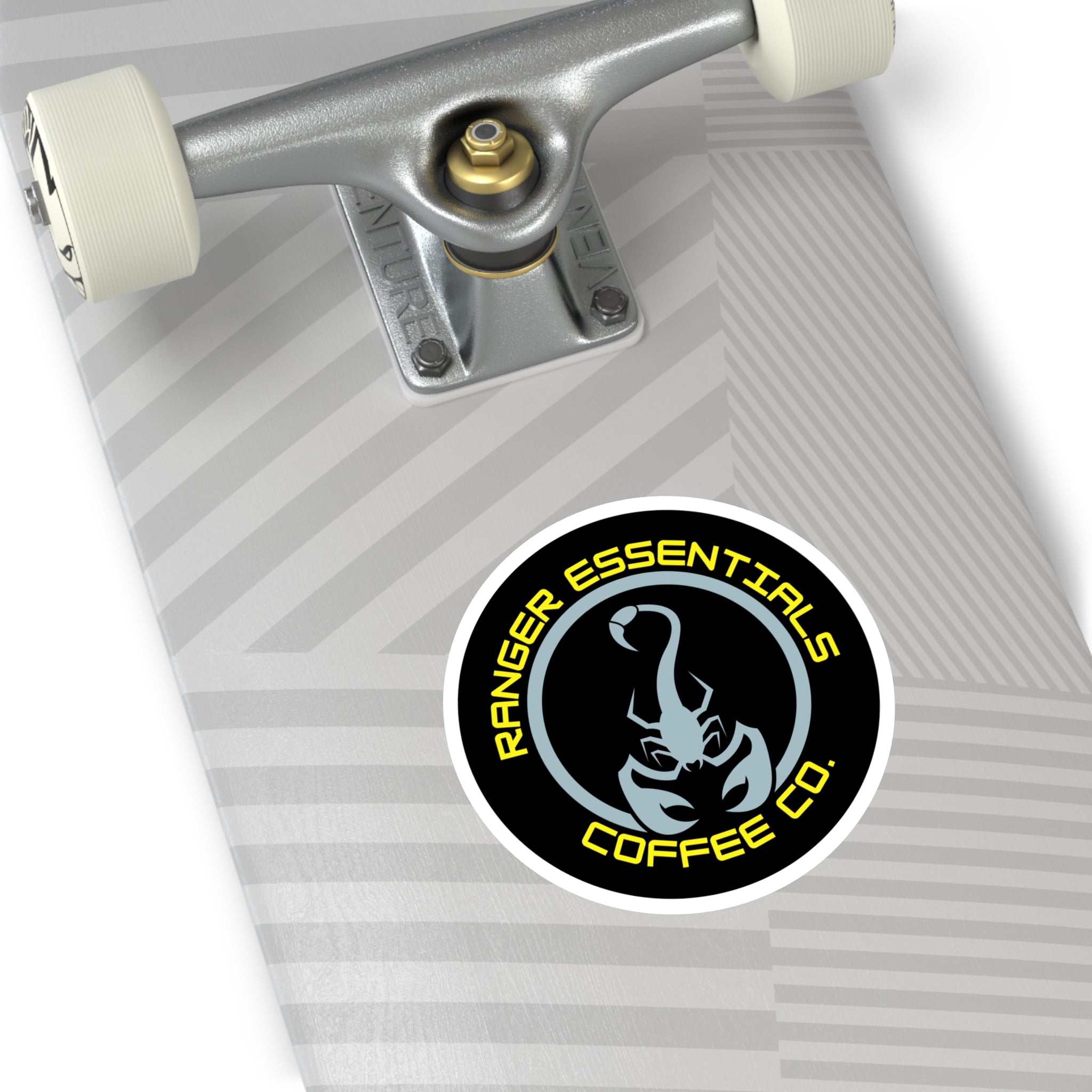 RECC Round Stickers, Indoor\Outdoor (Scorpion Logo w Yellow Text)