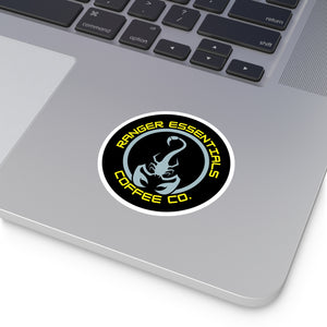 RECC Round Stickers, Indoor\Outdoor (Scorpion Logo w Yellow Text)