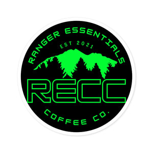 RECC Round Stickers, Indoor\Outdoor (Green Mountain Logo)