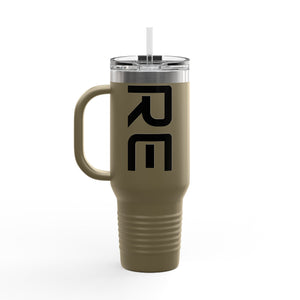 RECC Insulated Travel Mug, 40oz (Black Text)