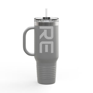 RECC Insulated Travel Mug, 40oz (Grey Text)