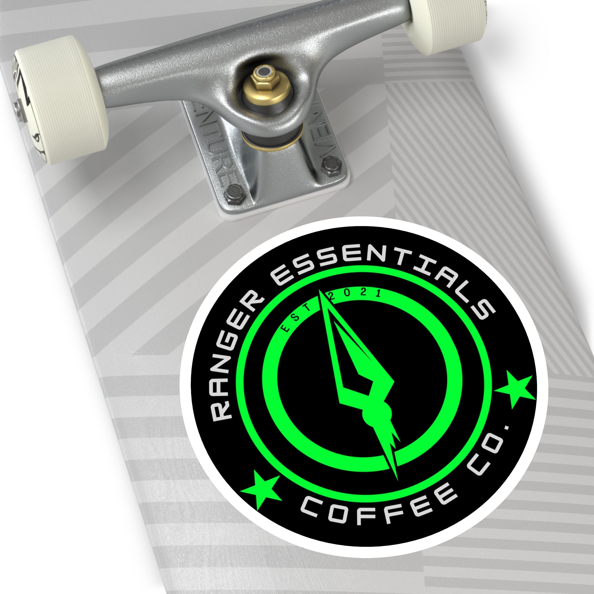 RECC Round Stickers, Indoor\Outdoor (Green Tip of the Speer Logo)