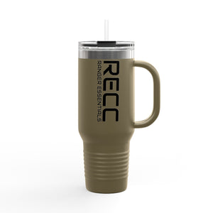 RECC Insulated Travel Mug, 40oz (Black Text)