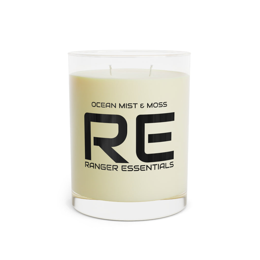 RECC Scented Candle - Full Glass, 11oz ( Ocean Mist & Moss)