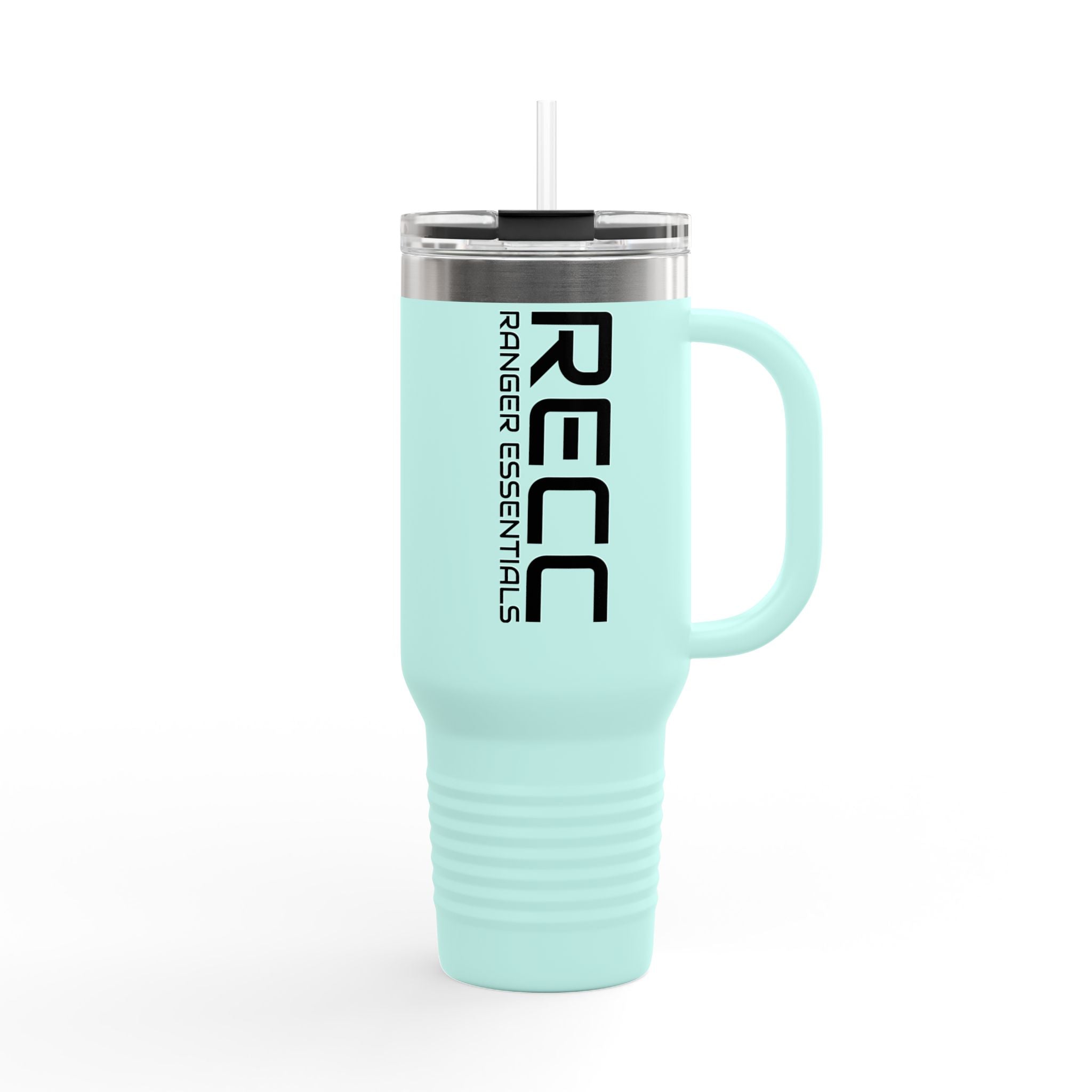 RECC Insulated Travel Mug, 40oz (Black Text)