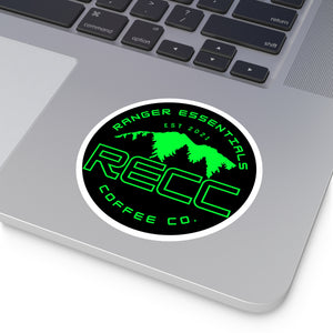 RECC Round Stickers, Indoor\Outdoor (Green Mountain Logo)