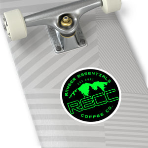 RECC Round Stickers, Indoor\Outdoor (Green Mountain Logo)