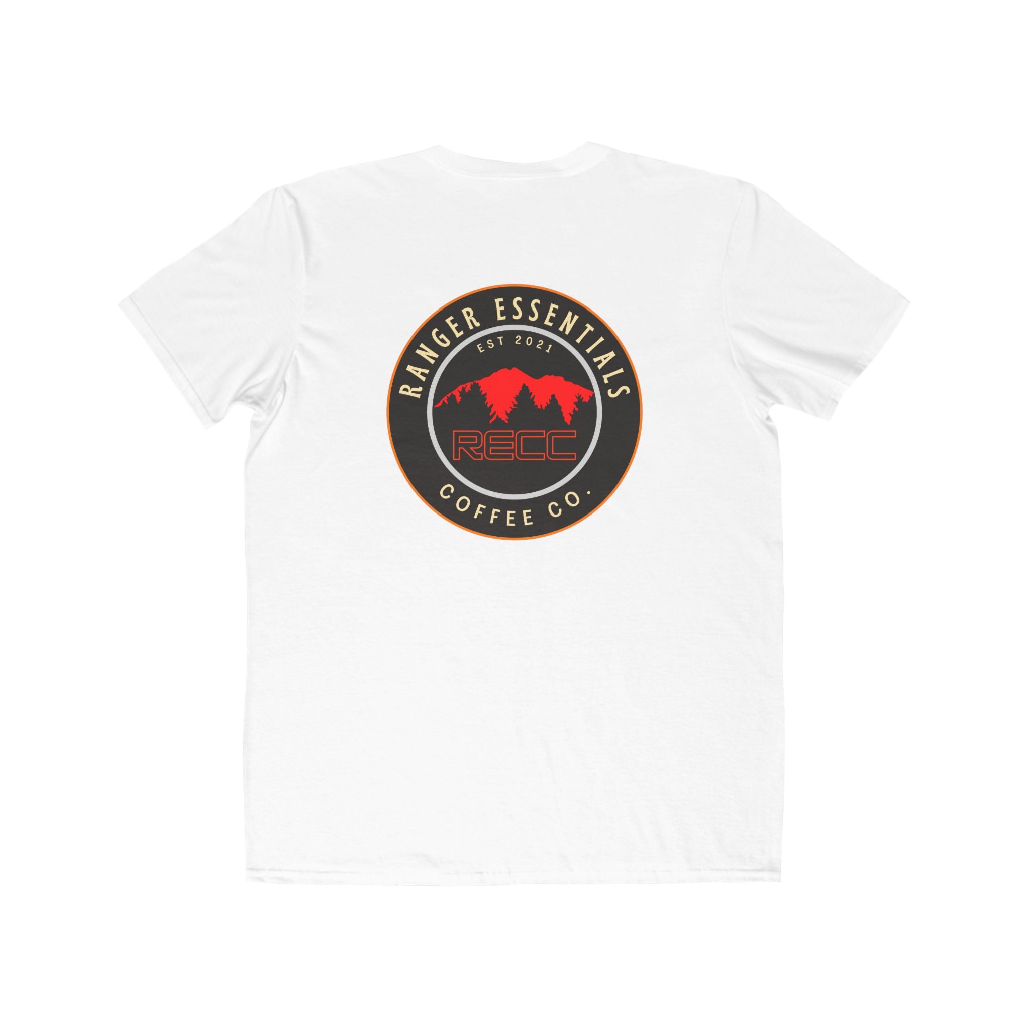 RECC Lightweight Fashion Tee Orange Mountain Logo