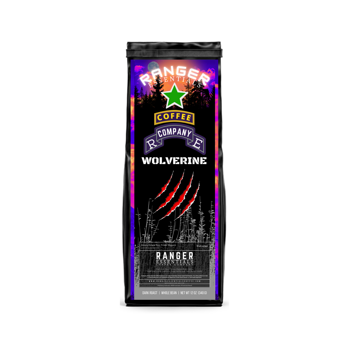 Ranger Essentials Wolverine Single Origin Fair Trade Organic Dark Roas ...