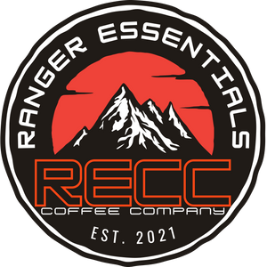 RECC Sticker w Trace Text & Mountain Waterproof Vinyl Logo 3 in.